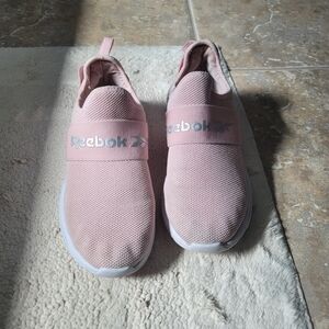 Reebok Unisex Baby Pink Slide On Sneakers Size Mens 5 Womens 6.5 fit Like 8